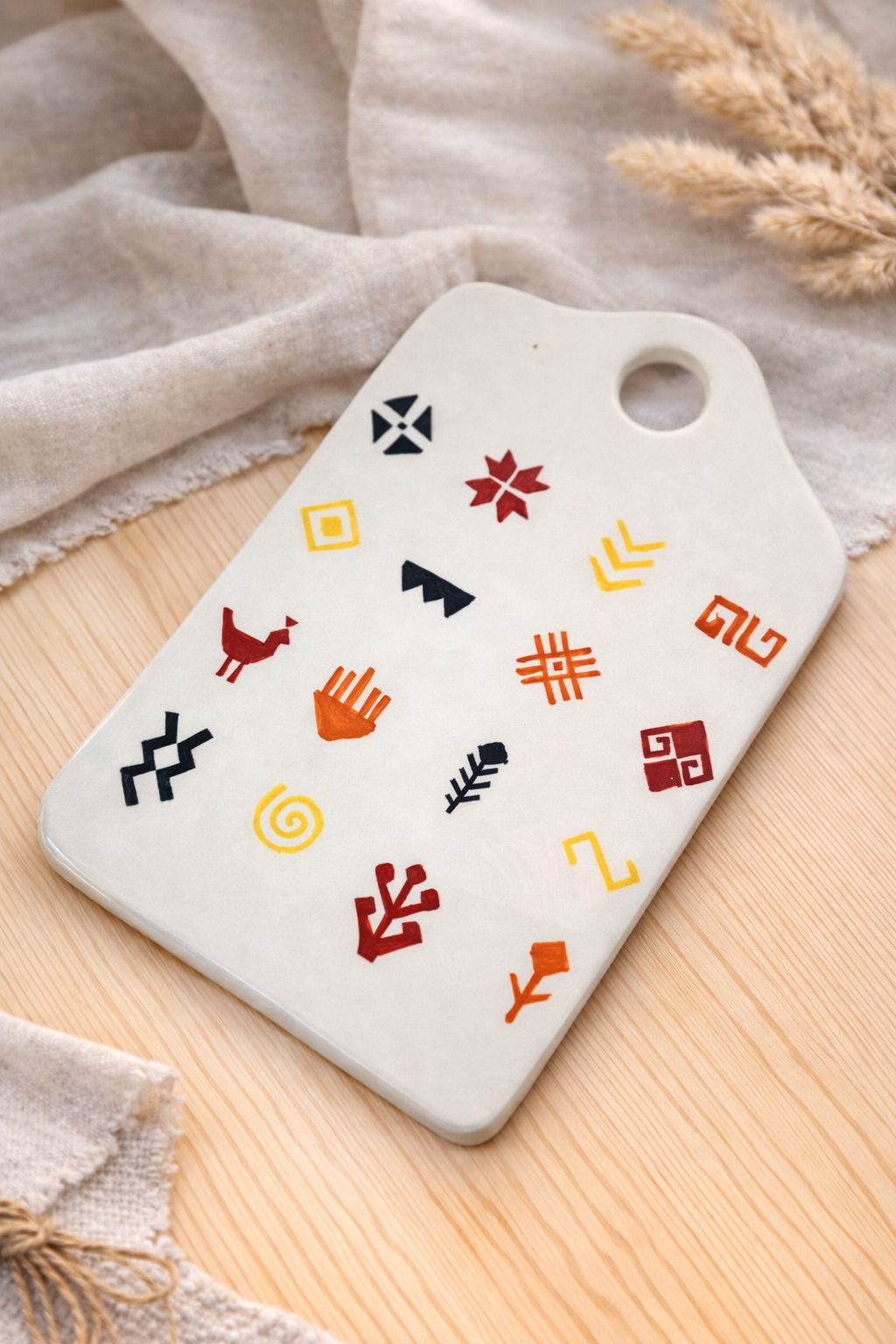 Anatolian Symbols - Ceramic Serving Piece