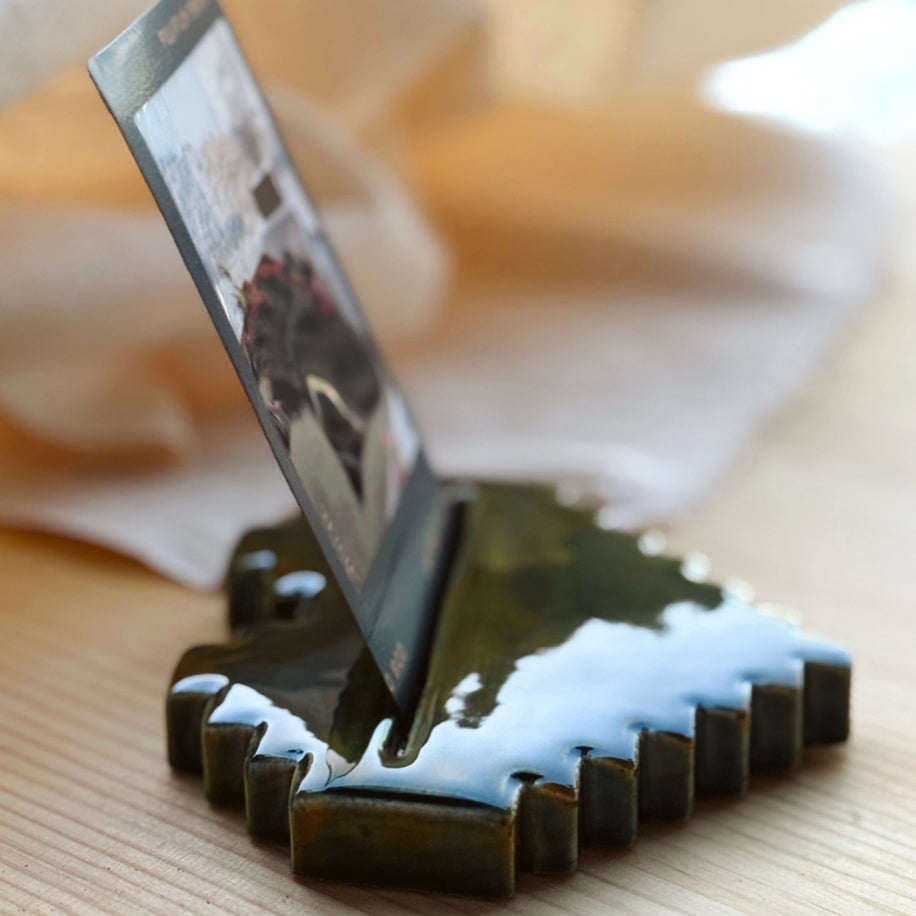 Kalbim - El Yapımı Seramik Kart Tutucu