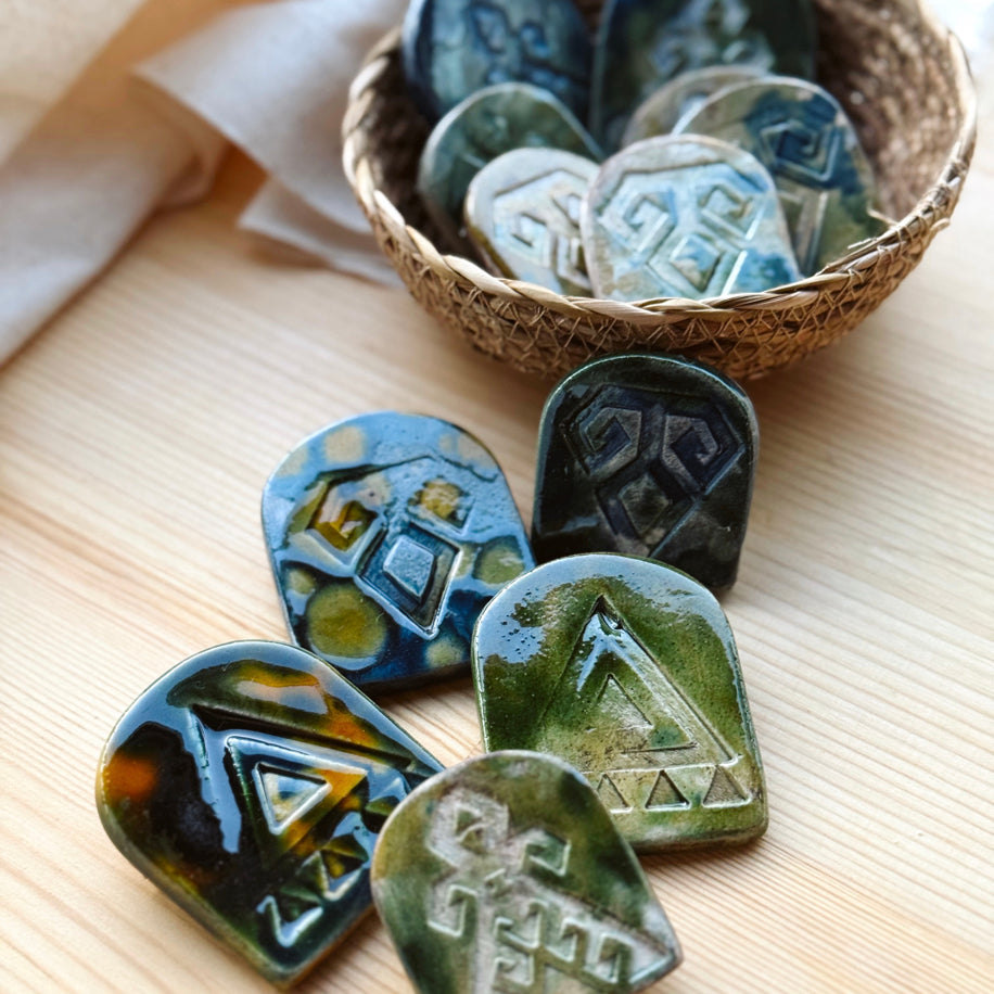 Anadolu İzleri - El Yapımı Seramik Broş