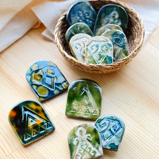 Anadolu İzleri - El Yapımı Seramik Broş